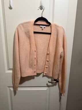 & Other Stories Peach Wool Blend Cardigan
